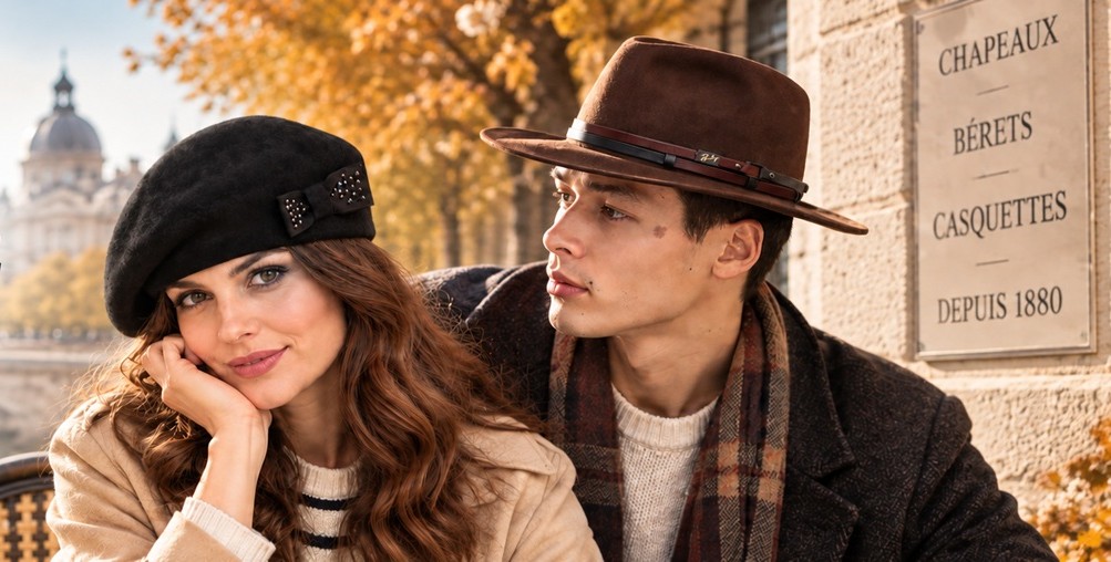 Dans la gamme du béret blanc homme de Traclet, cette casquette en cuir à petit prix…